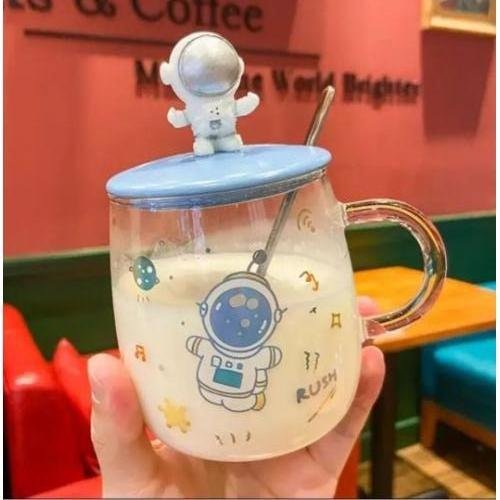 HABİB PİPETLİ ASTRONOT CAM KUPA KOD:2-442