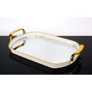 Zeyve lüks aynalı tepsi extra büyük nişan sunum