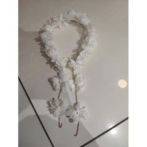 İncili Çiçekli Gelin Tacı