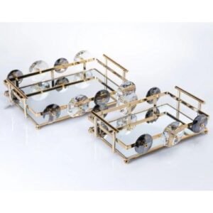 Lüks tepsi büyük taşlı büyük zeyve aynalı nişan