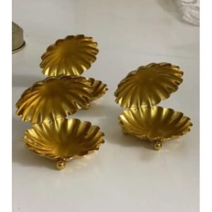 Yüzük yükseltici midye model 2'li sedefli nişan sunum aksesuarı