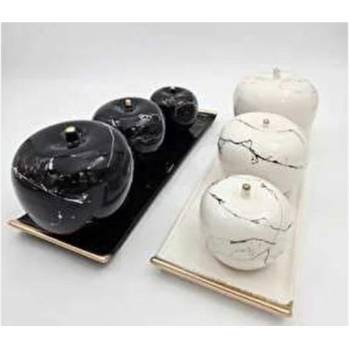 LÜX SERAMİK SET 3 LÜ ELMA