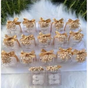 Söz nişan kına süsü bubble süslü mum hediyelik