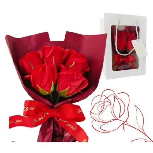 KUTULU ÇİÇEK BUKETİ KOD:ESPA-LOVE-GÜL-5432