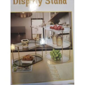 Zeyve cam tepsi ikili sunumluk aynalı nişan söz tepsisi