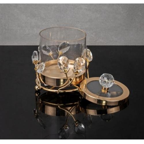 İri taşlı cam kavanoz büyük nişan şekerlik