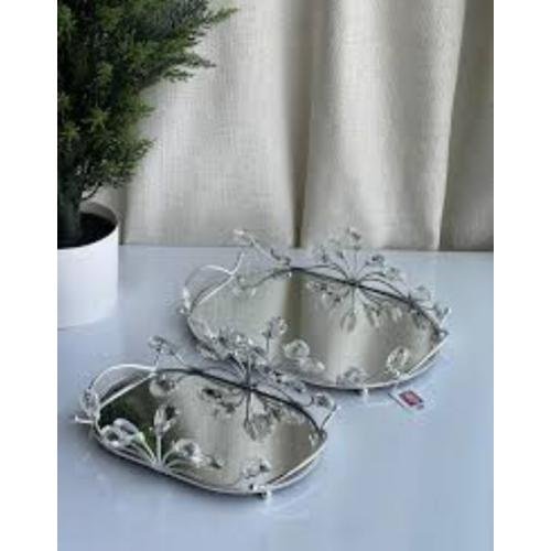 Sakarya Zeyve Elmas Taşlı Nişan Tepsisi Büyük Boy