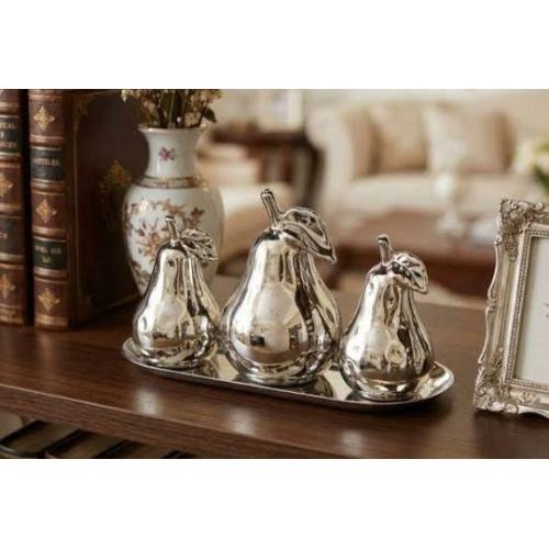 SERAMİK 3 LÜ ARMUT OBJE SET KOD:BZ-TYT01 ZEYVE